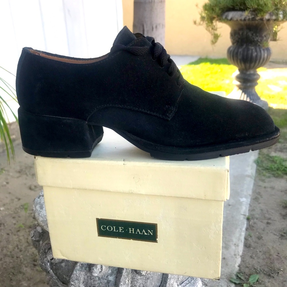Cole Haan Oxford Nubuck Black shoes size 7.5